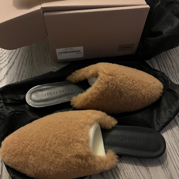 Jenni Kayne Shearling mules NWT size 8 - Picture 2 of 3